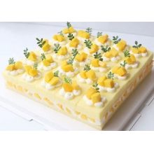 芒果方形切件蛋糕