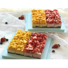 草莓芒果慕斯双拼